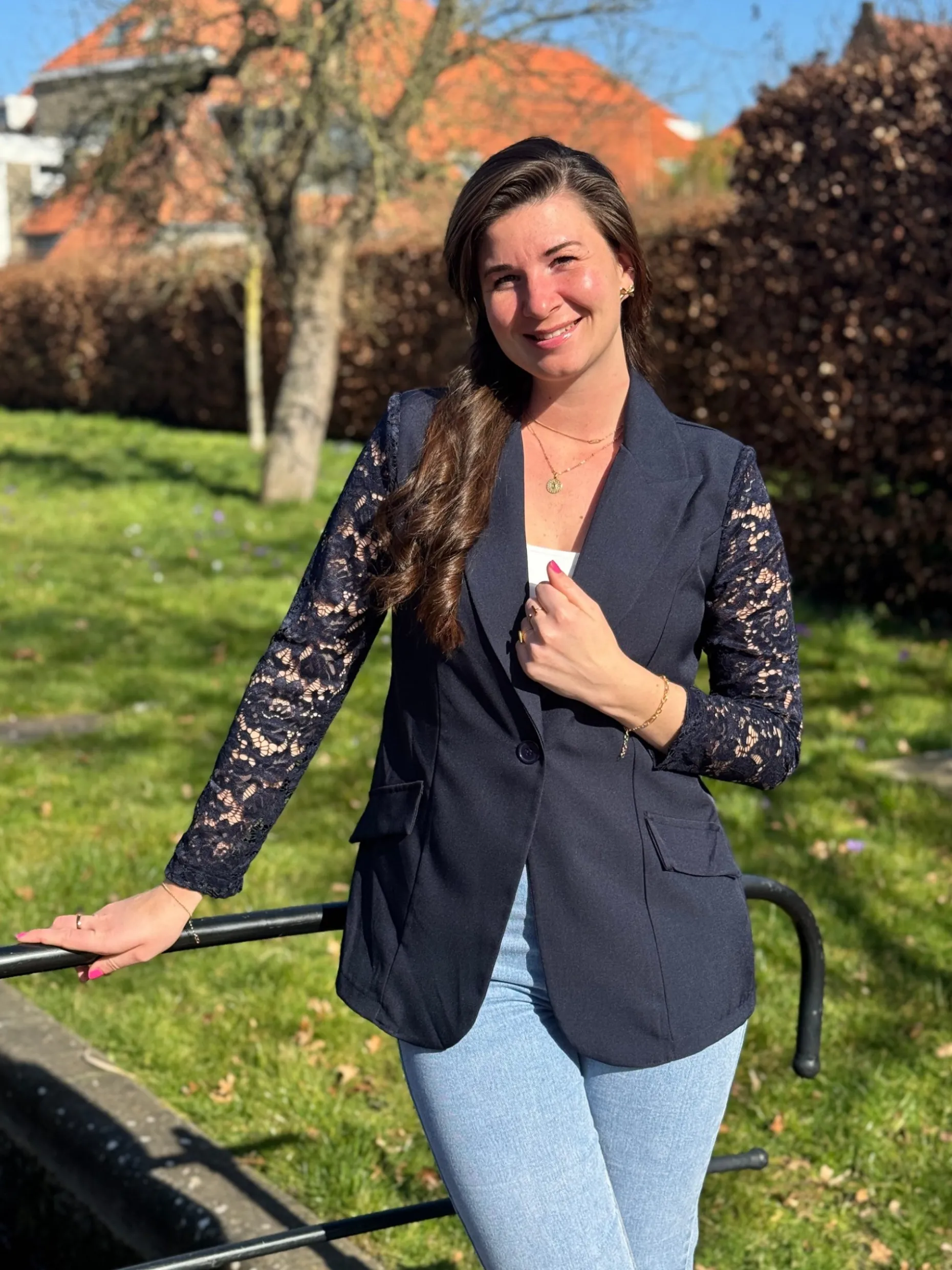 Blazer Aafke donkerblauw