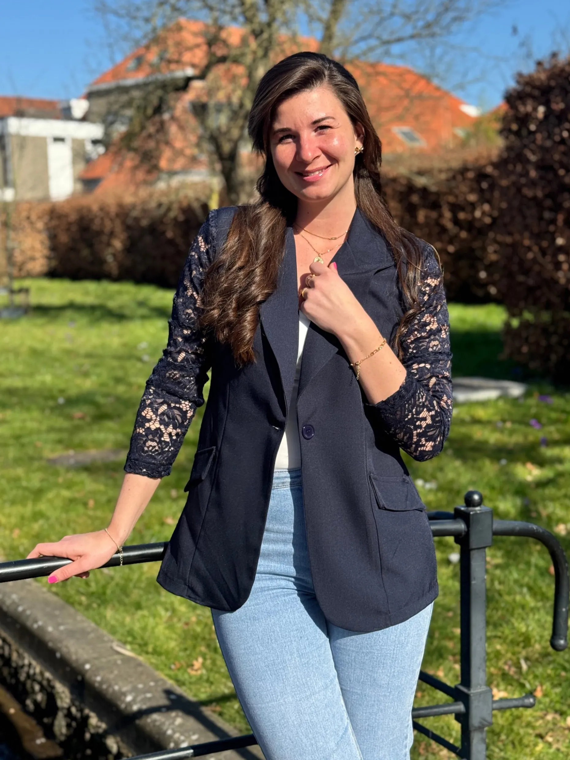 Blazer Aafke donkerblauw