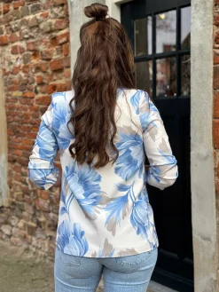 Blazer Cato off-white/blauw