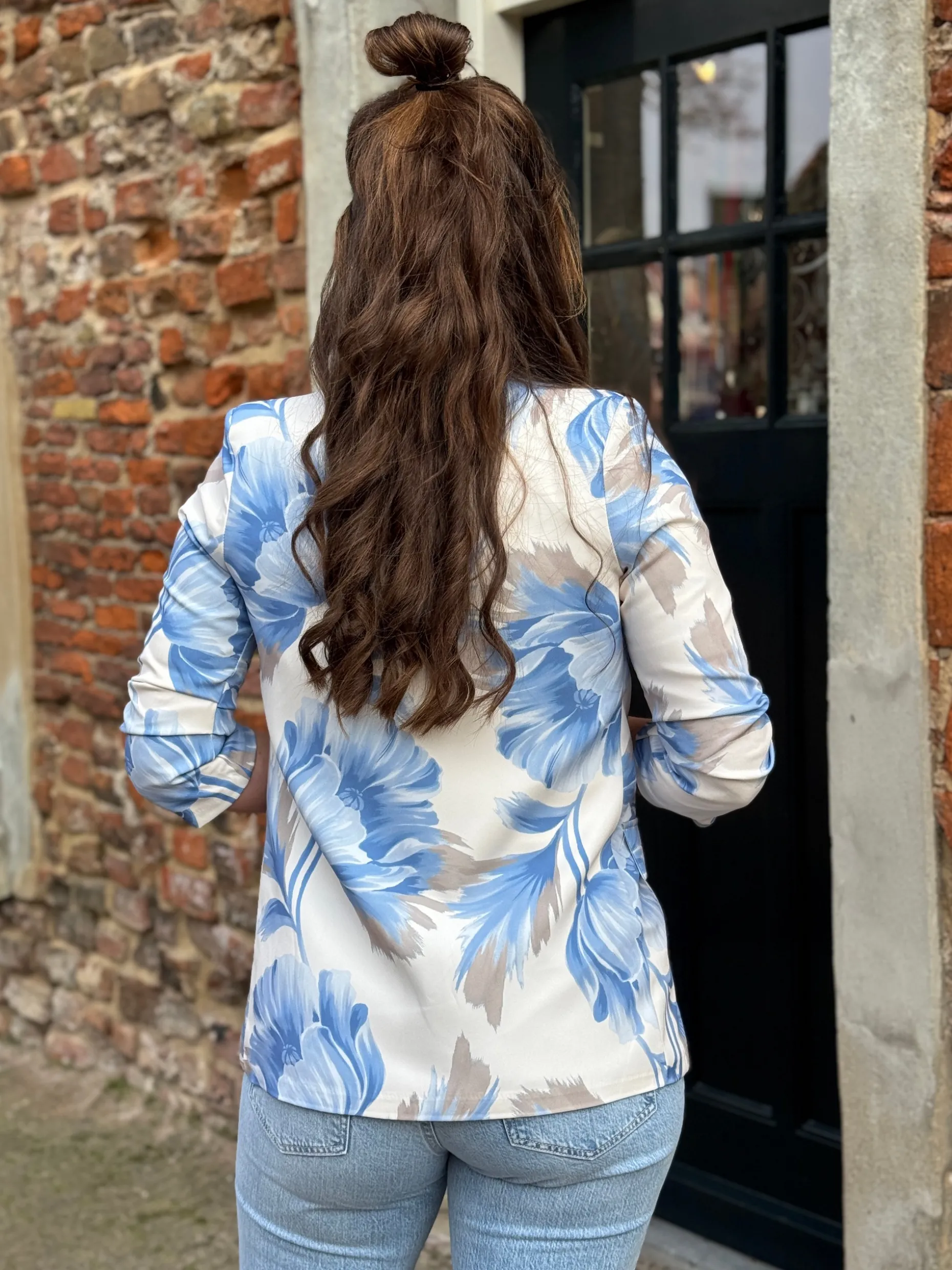 Blazer Cato off-white/blauw