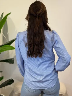 Blouse Bibi blauw gestreept