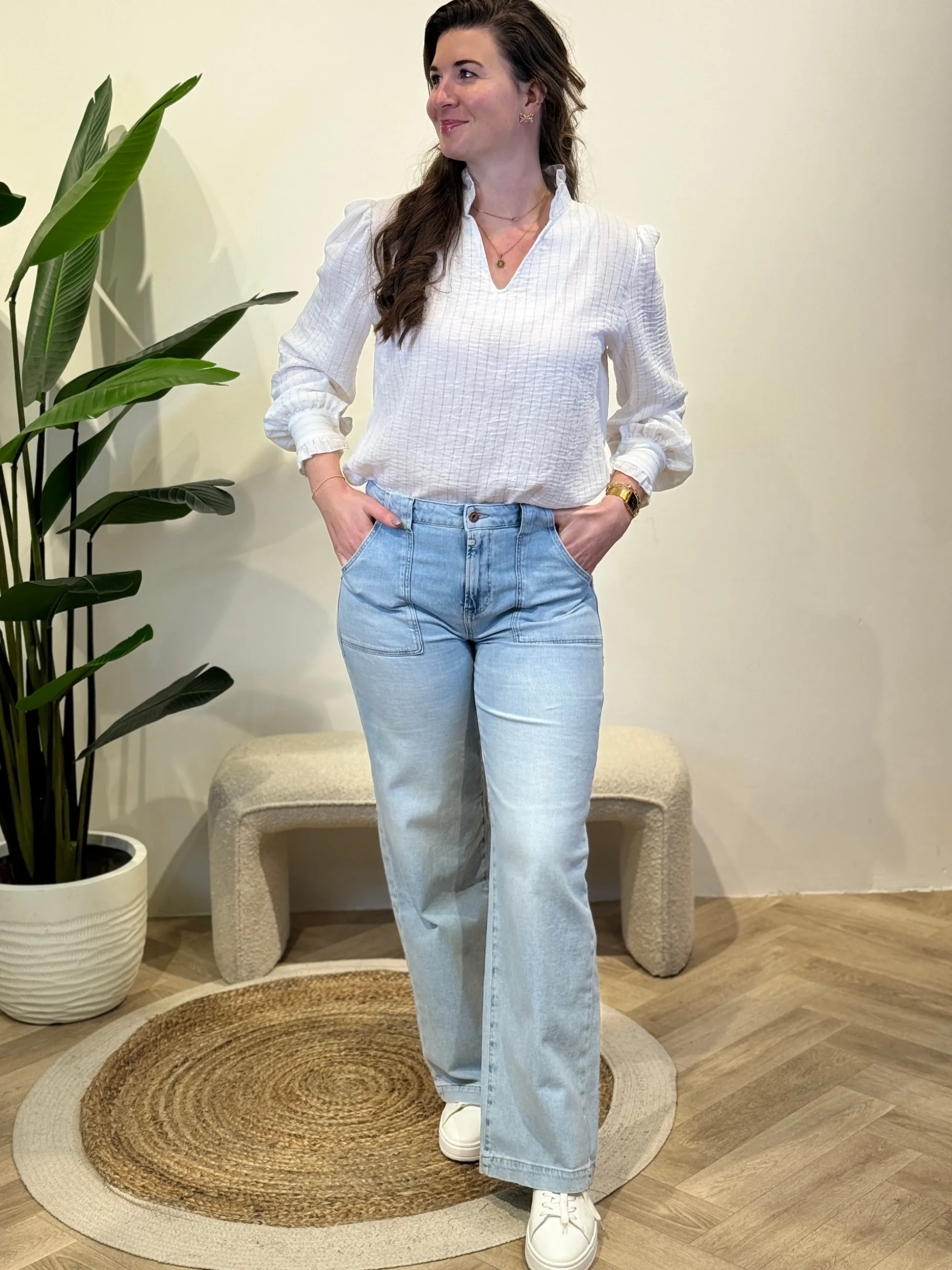 Blouse Celeste white