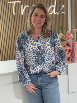 Blouse Maxime blauw