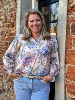 Blouse Quinty blauw