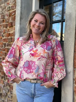 Blouse Quinty roze