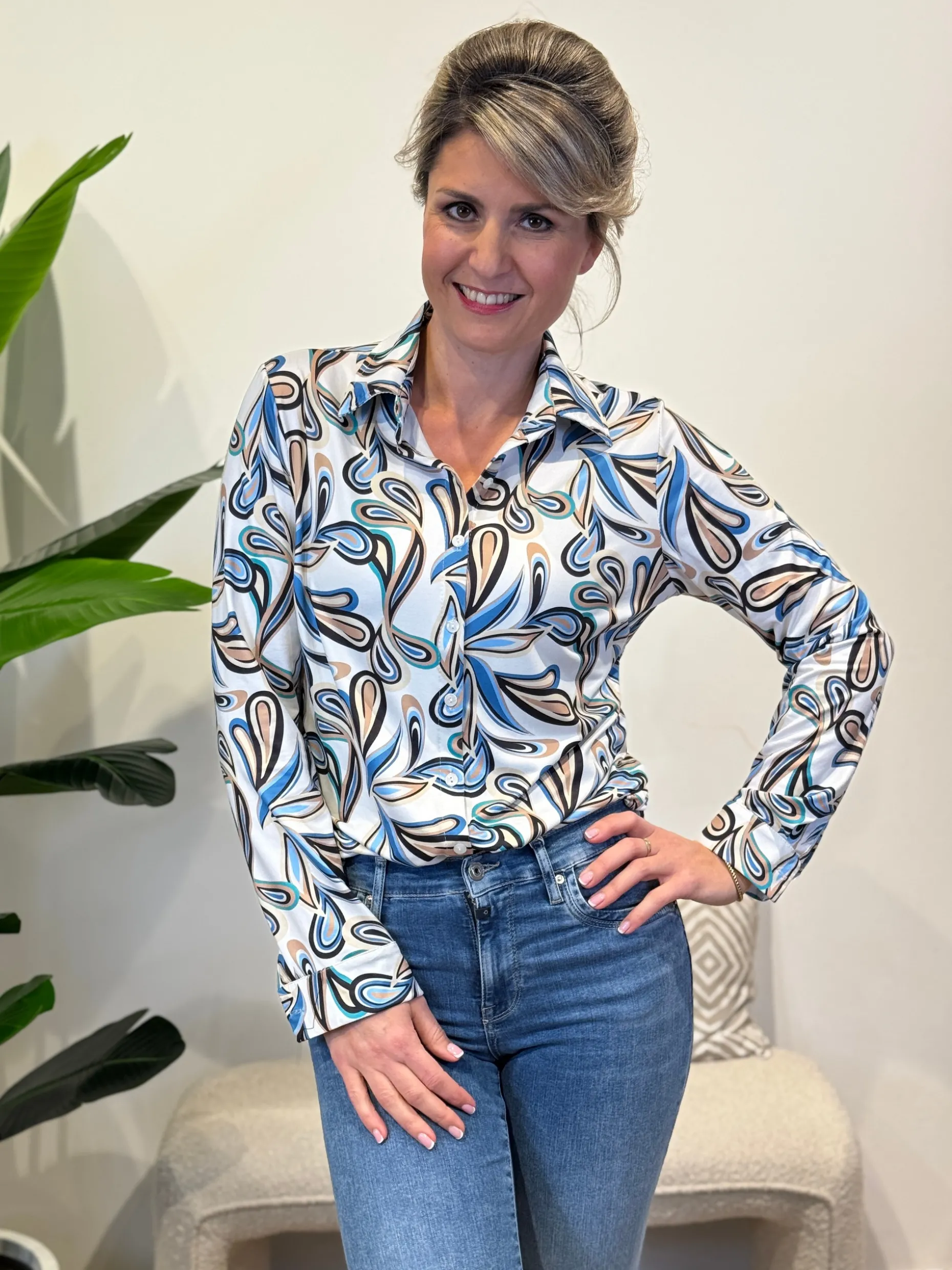Blouse Senna blauw