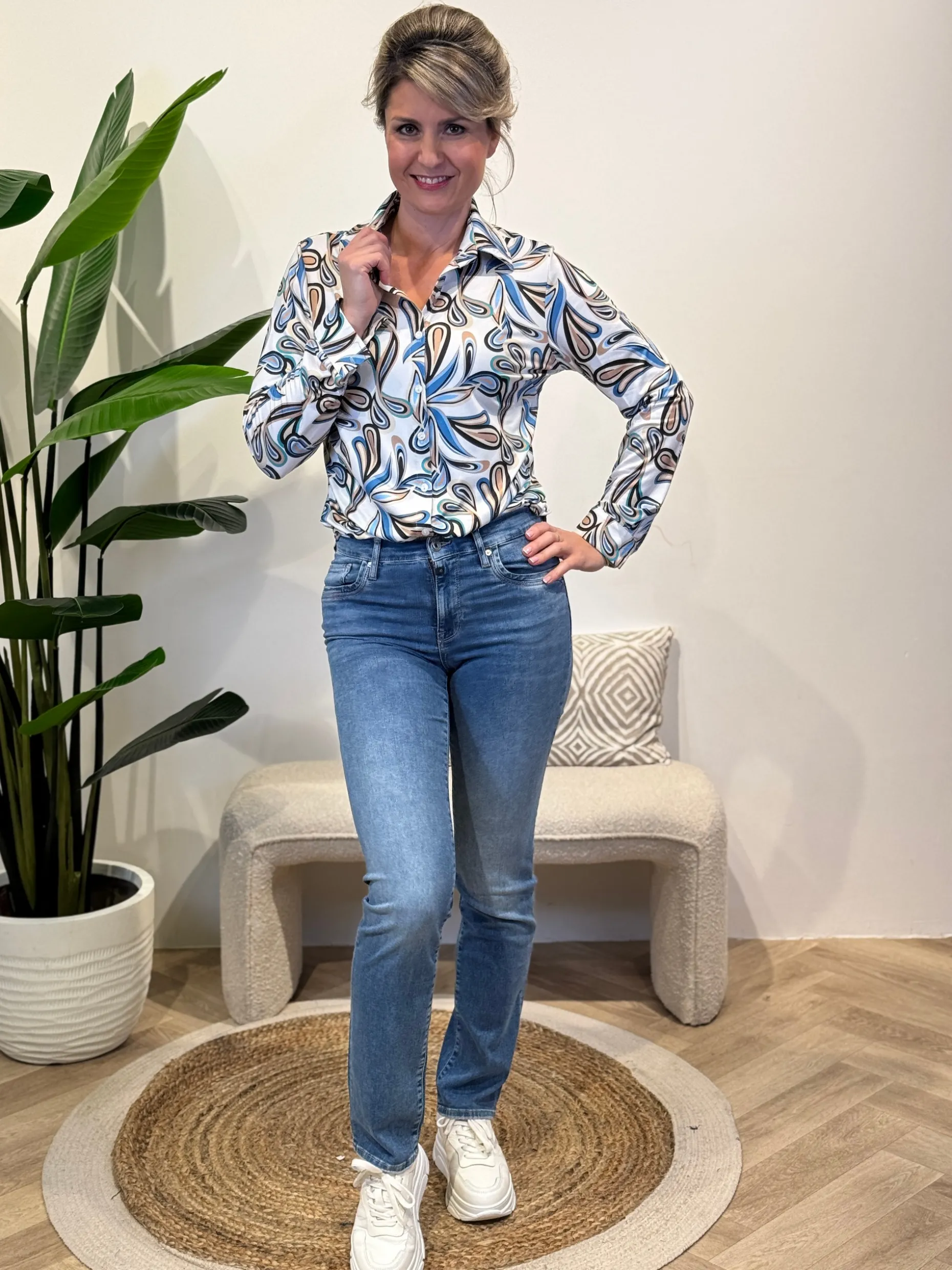 Blouse Senna blauw