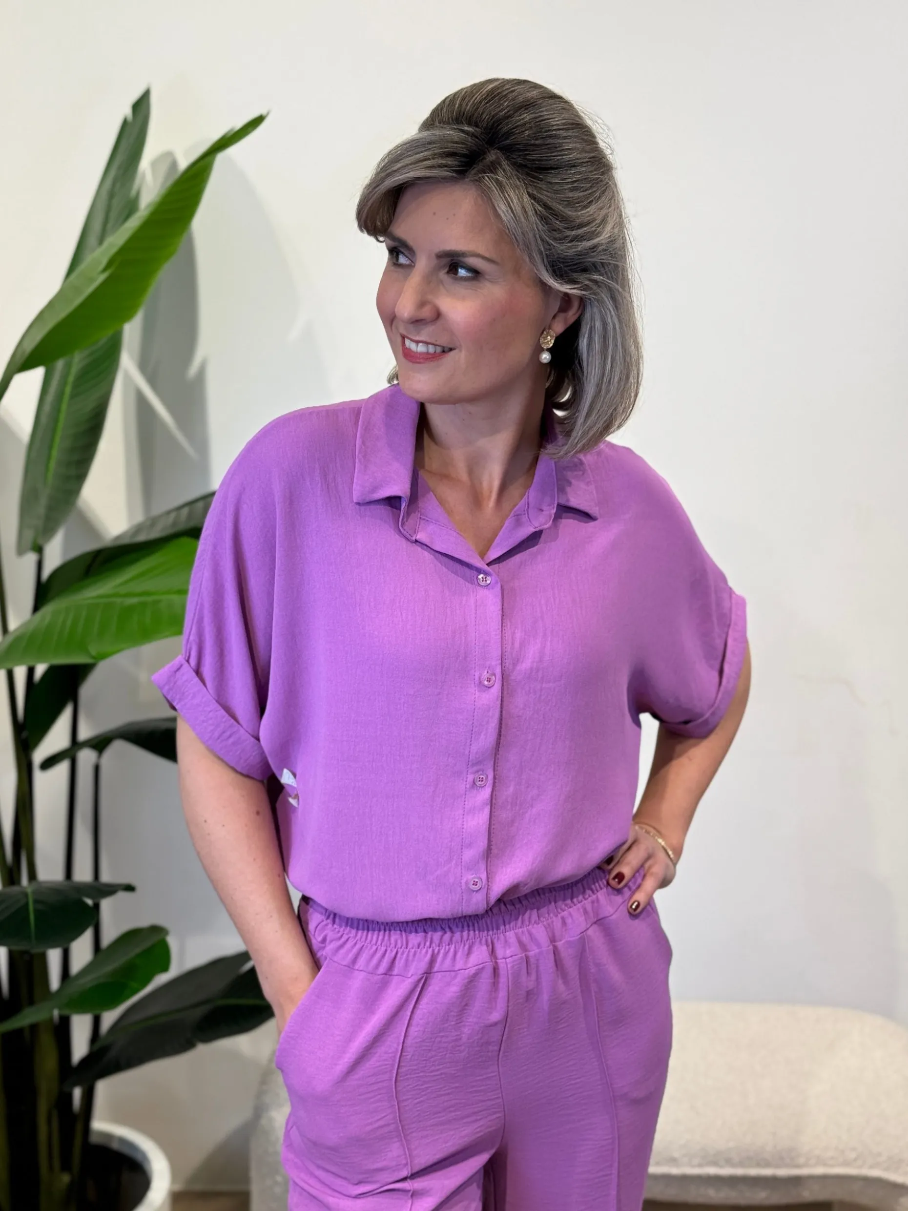 Blouse Tara paars