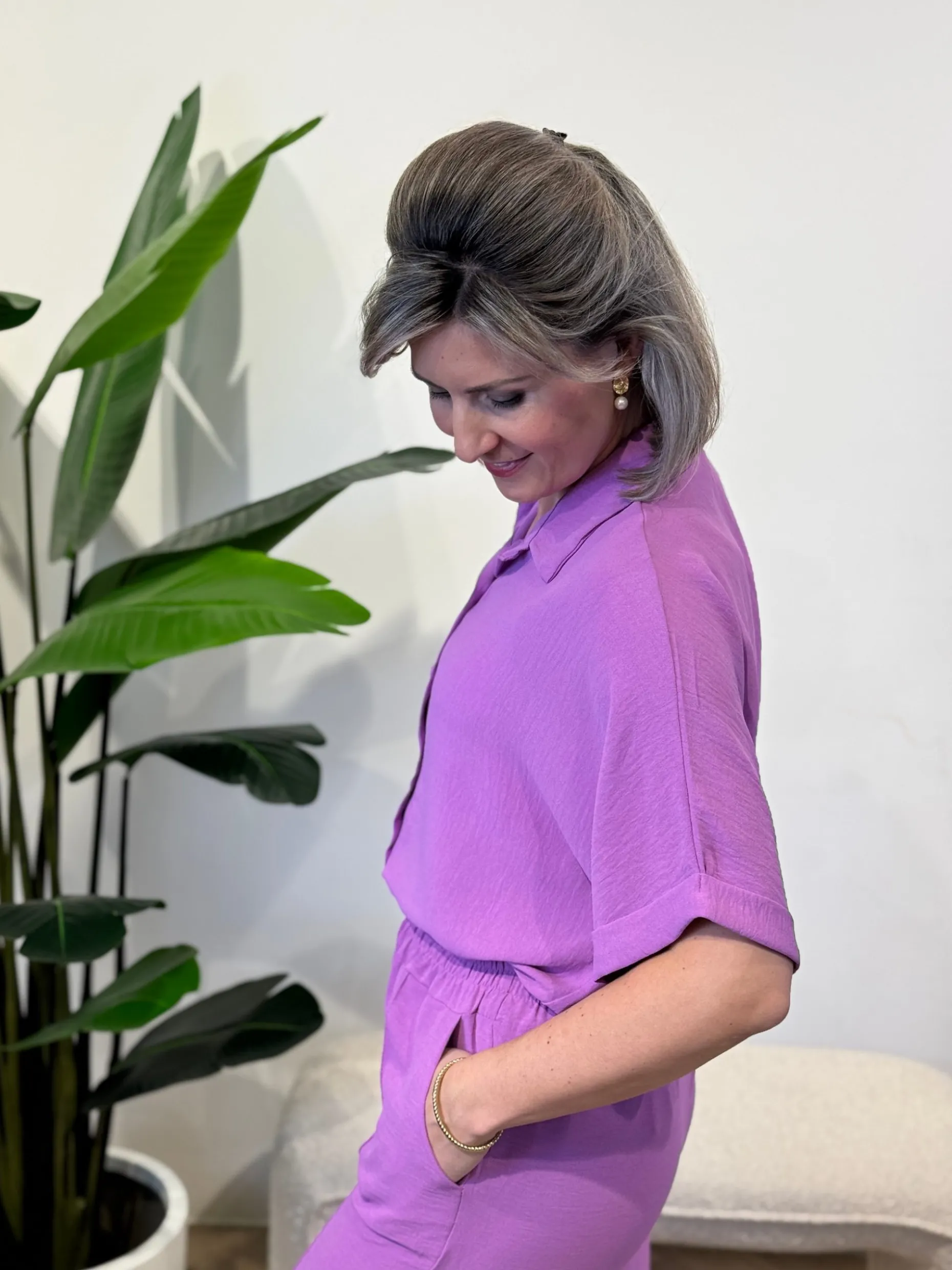 Blouse Tara paars