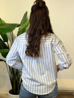 Blouse Vivienne blauwe streep