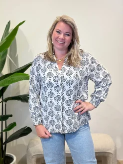 Blouse Yakandra blauw