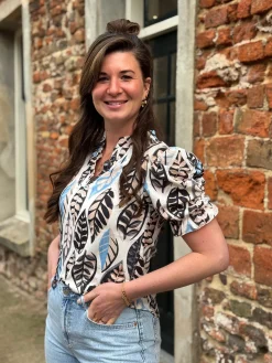 Blouse Yvon blauw