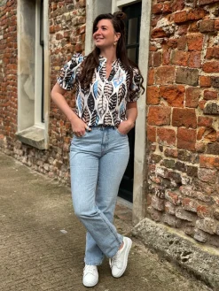 Blouse Yvon blauw