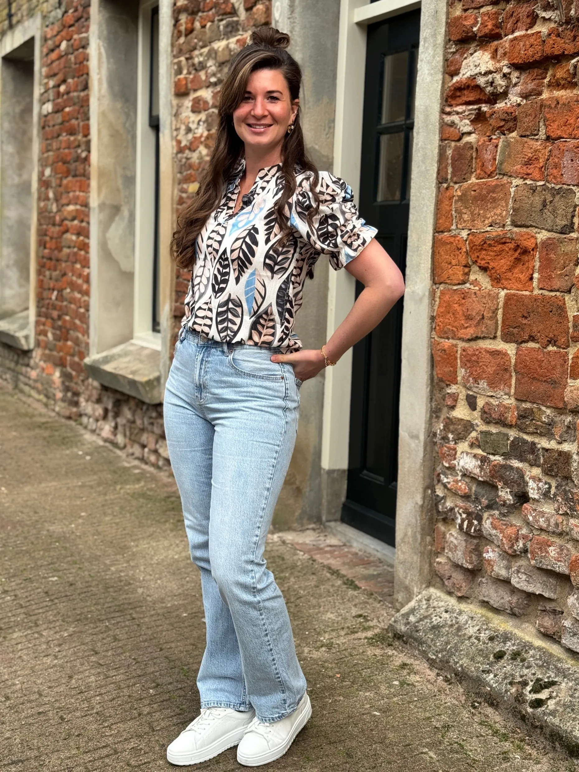 Blouse Yvon blauw