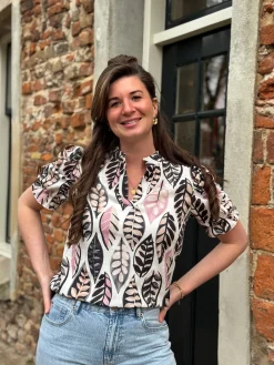 Blouse Yvon roze