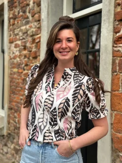 Blouse Yvon roze