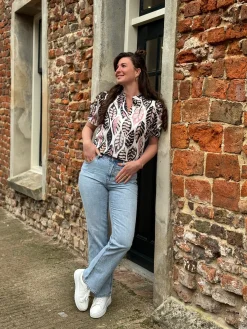 Blouse Yvon roze