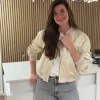 Bomber lente beige