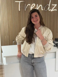 Bomber lente beige