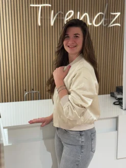 Bomber lente beige