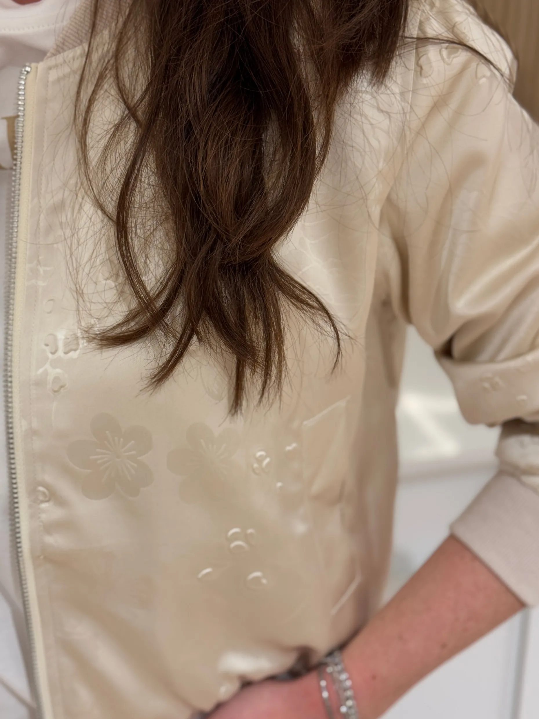 Bomber lente beige