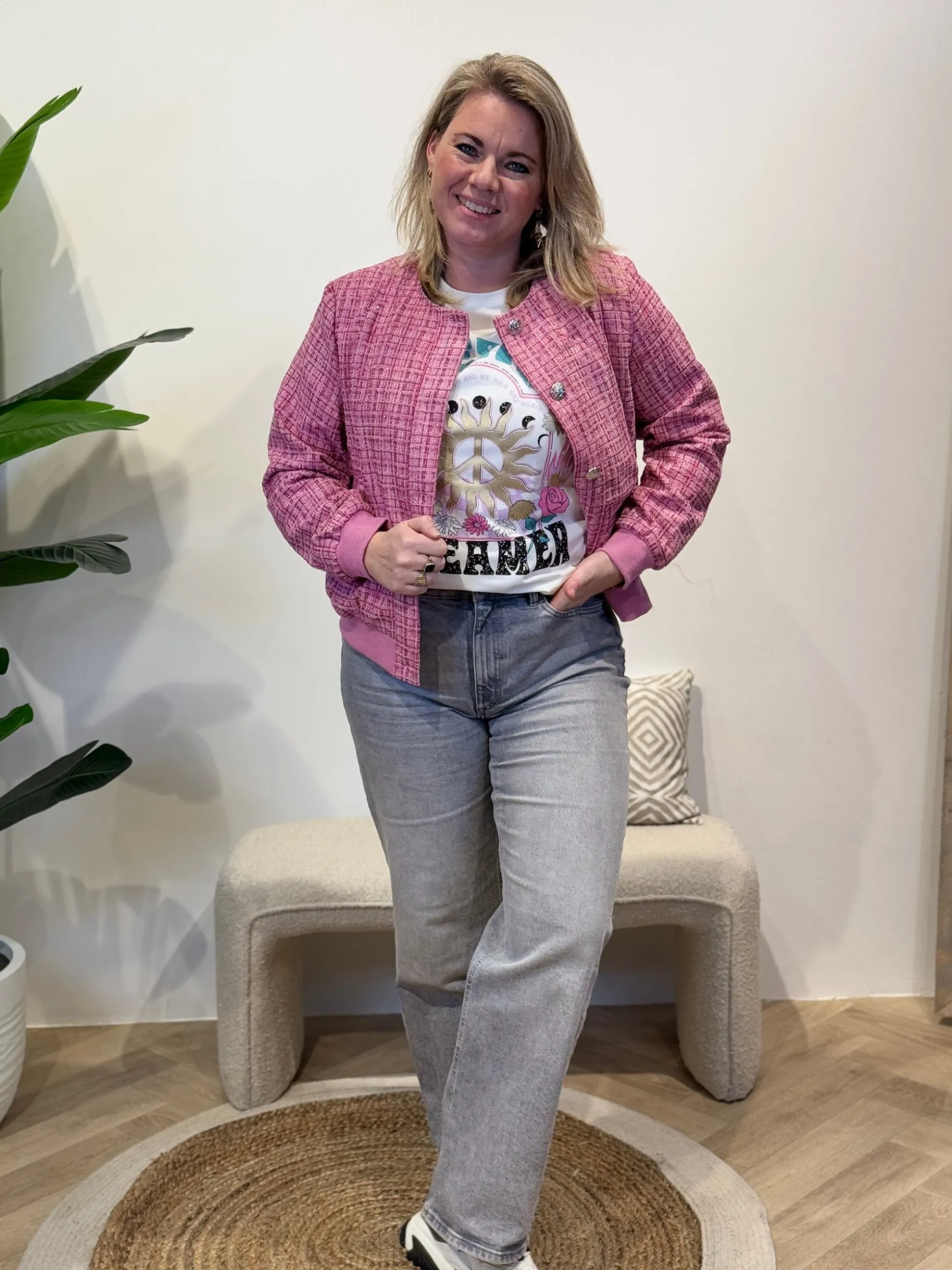 Bomber Nadia roze