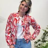 Bomberjasje Kate print rood