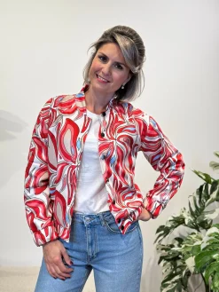 Bomberjasje Kate print rood