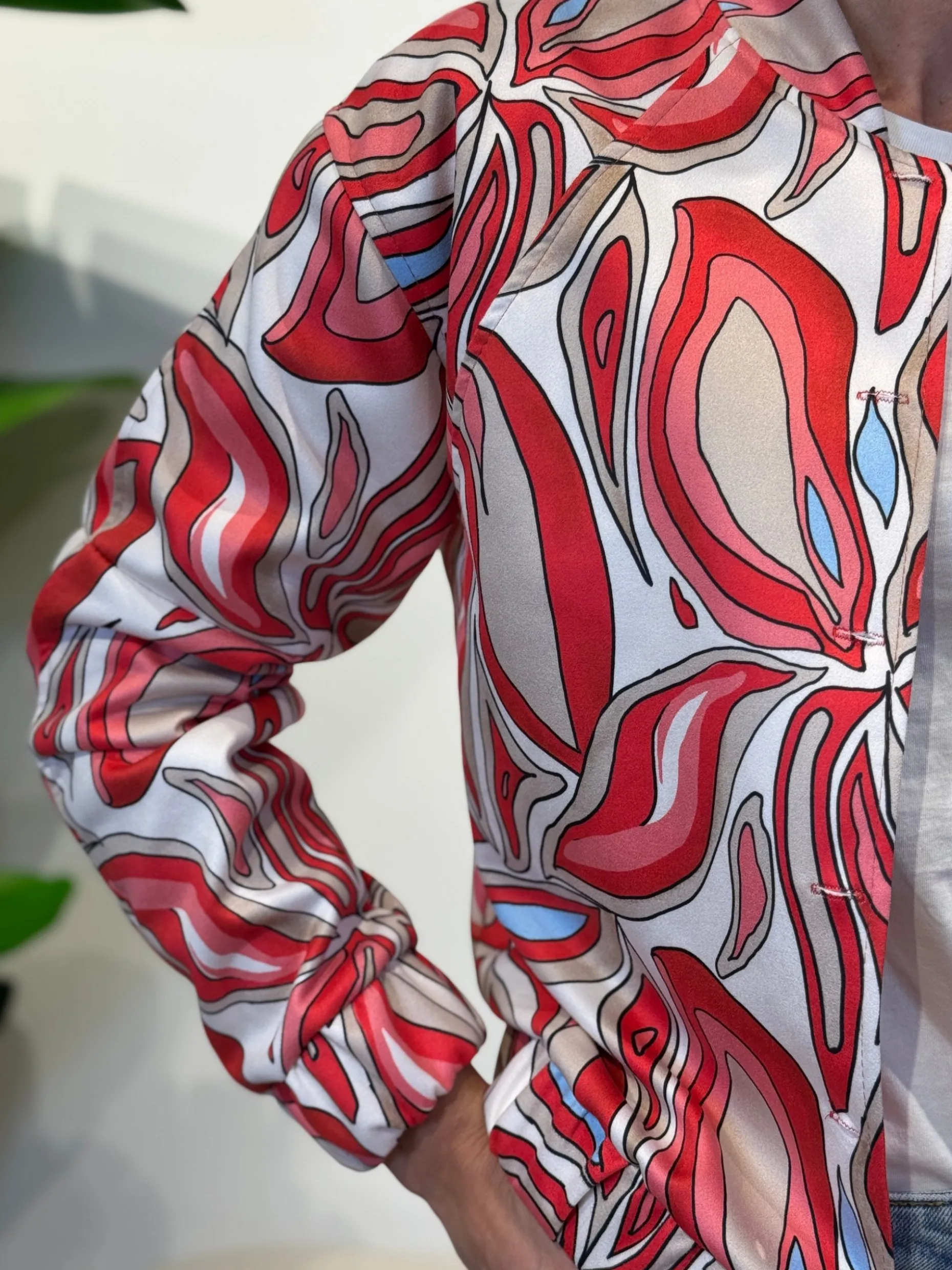 Bomberjasje Kate print rood