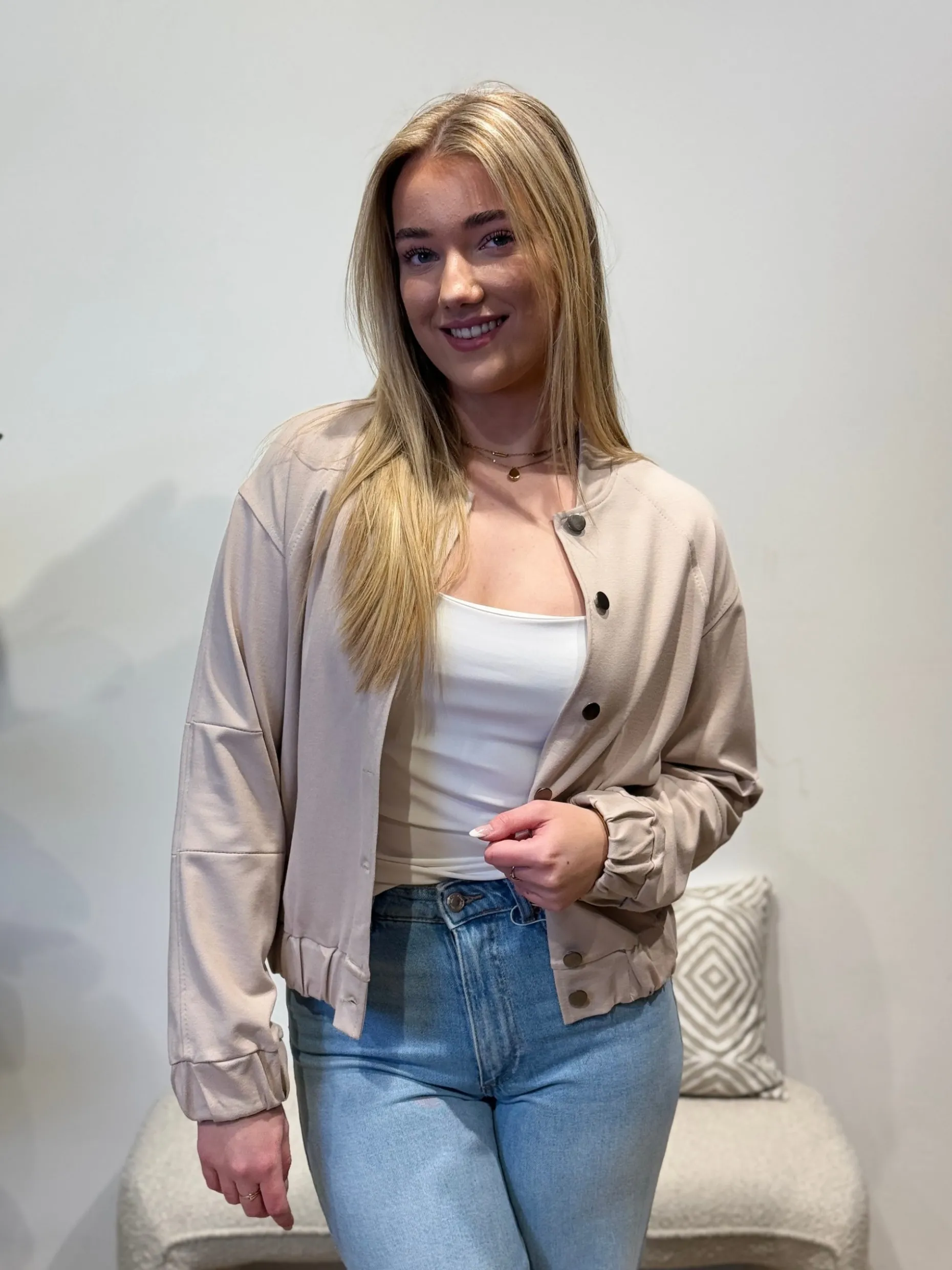 Bomberjasje Lena beige