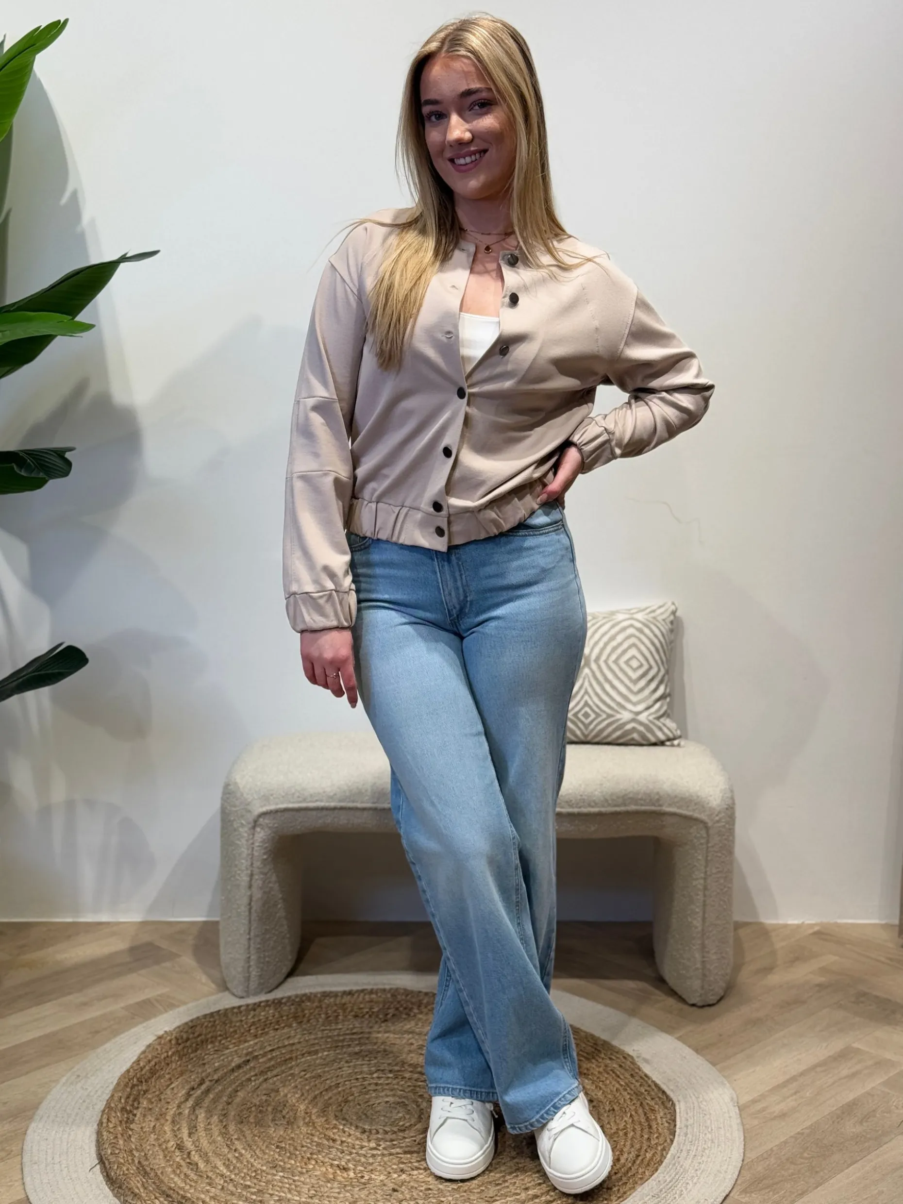 Bomberjasje Lena beige