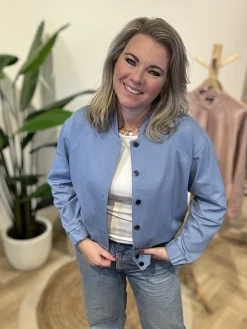 Bomberjasje Lena jeansblauw