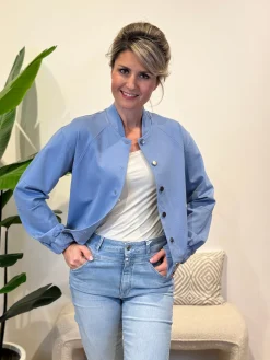 Bomberjasje Lena jeansblauw