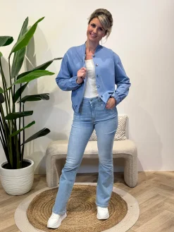 Bomberjasje Lena jeansblauw