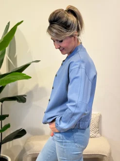 Bomberjasje Lena jeansblauw