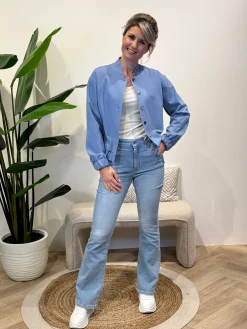 Bomberjasje Lena jeansblauw