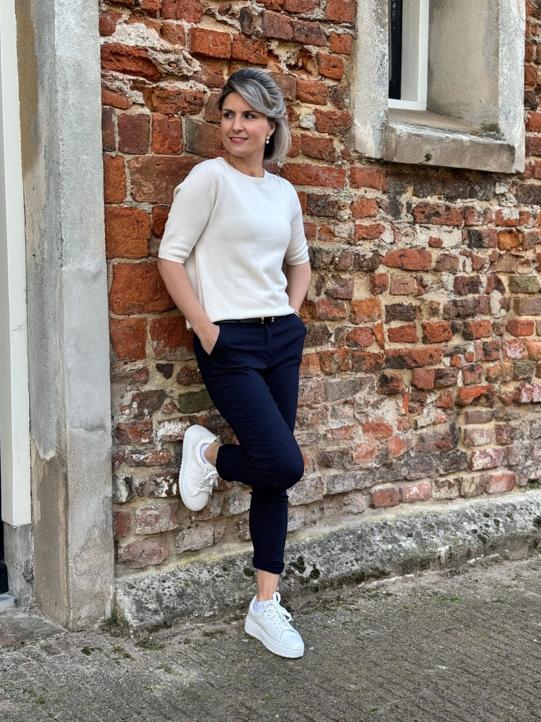 Broek Liva navy
