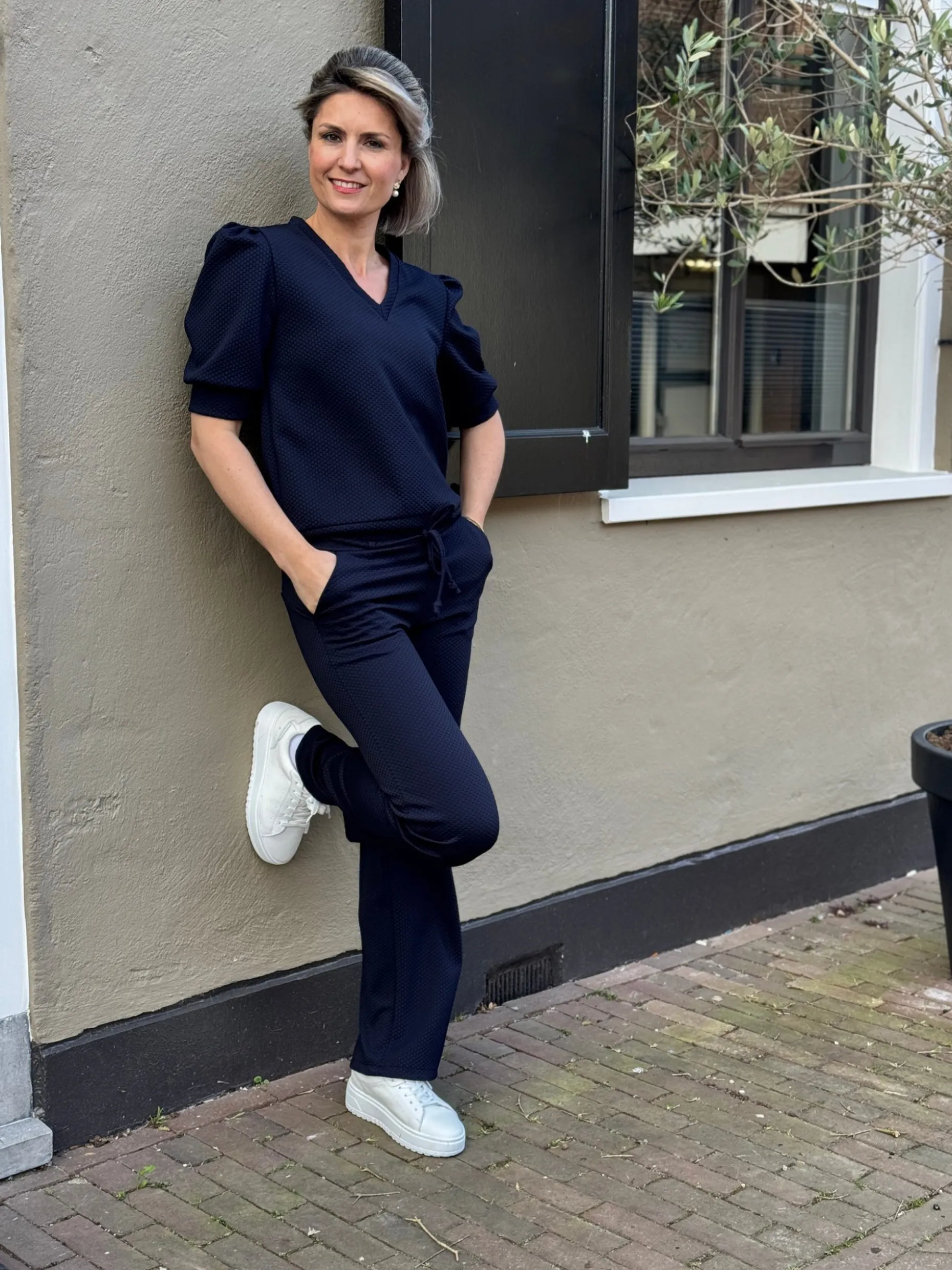 Broek Philou donkerblauw