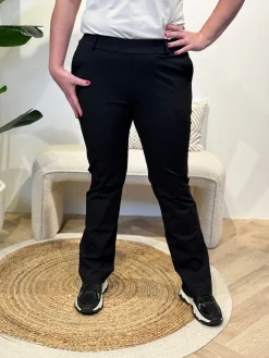 Broek Sanne black travelstof