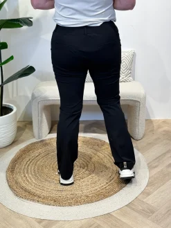 Broek Sanne black travelstof