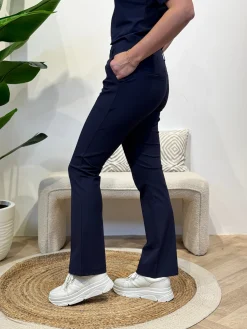 Broek Sanne navy travelstof