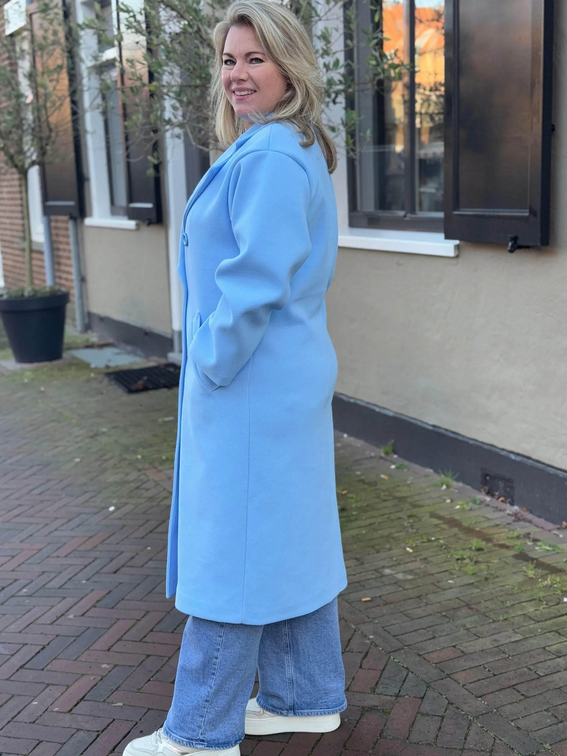 Coat Hanne blue
