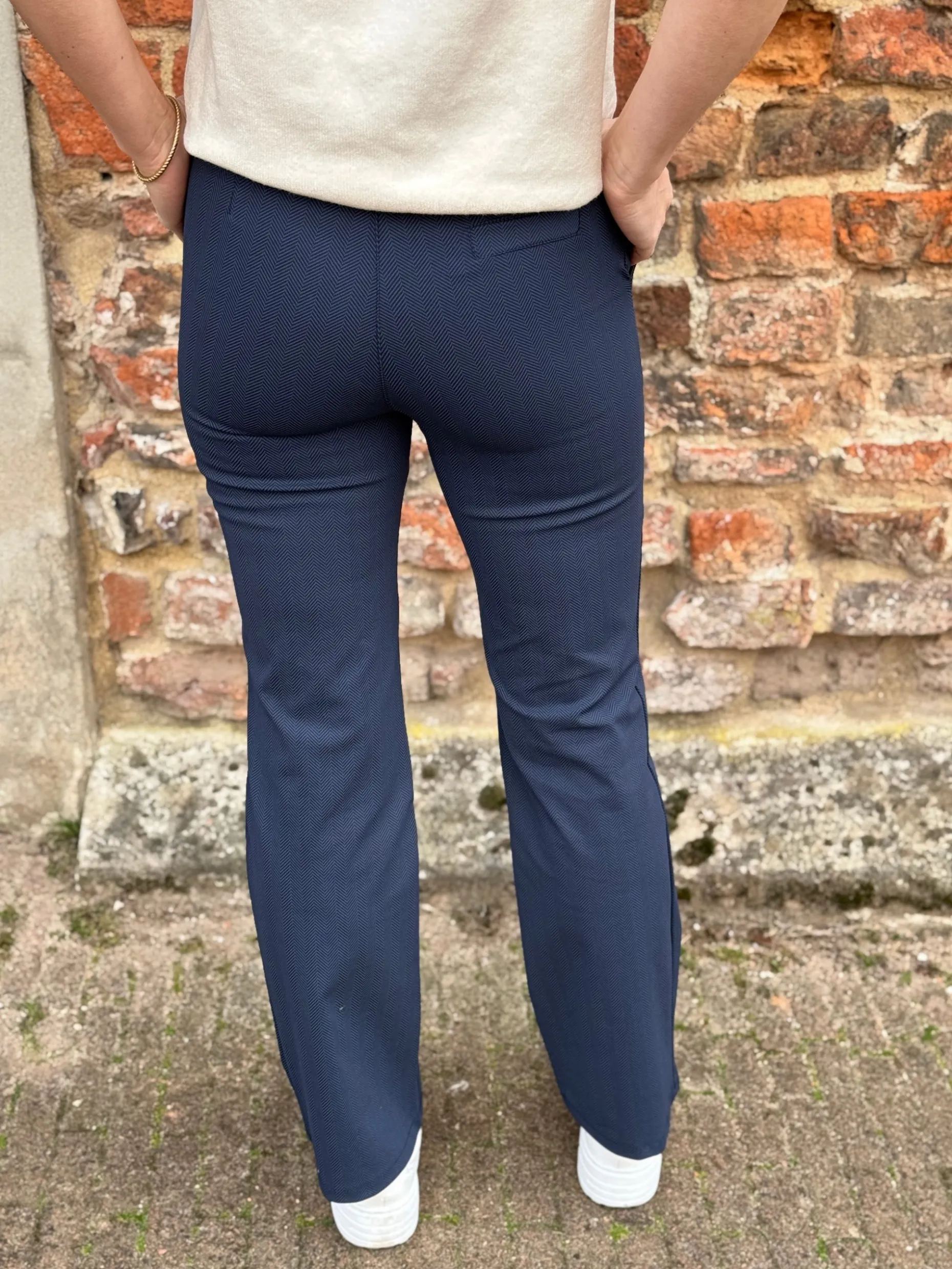 Flared broek Lois donkerblauw