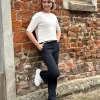 Flared broek Lois zwart