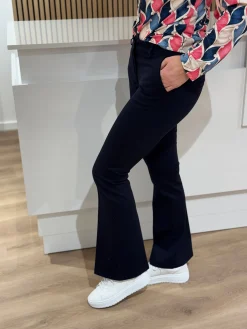 Flared pantalon Bente navy