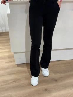 Flared pantalon Bente zwart