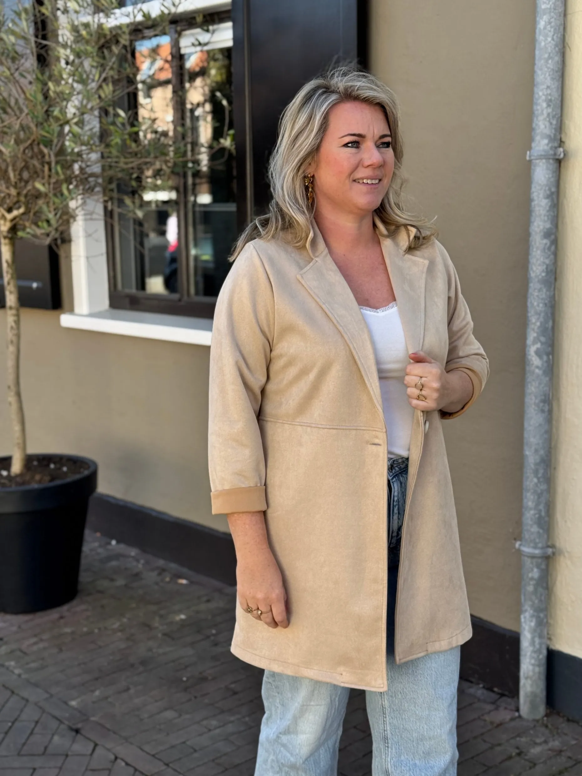Jas Katja beige