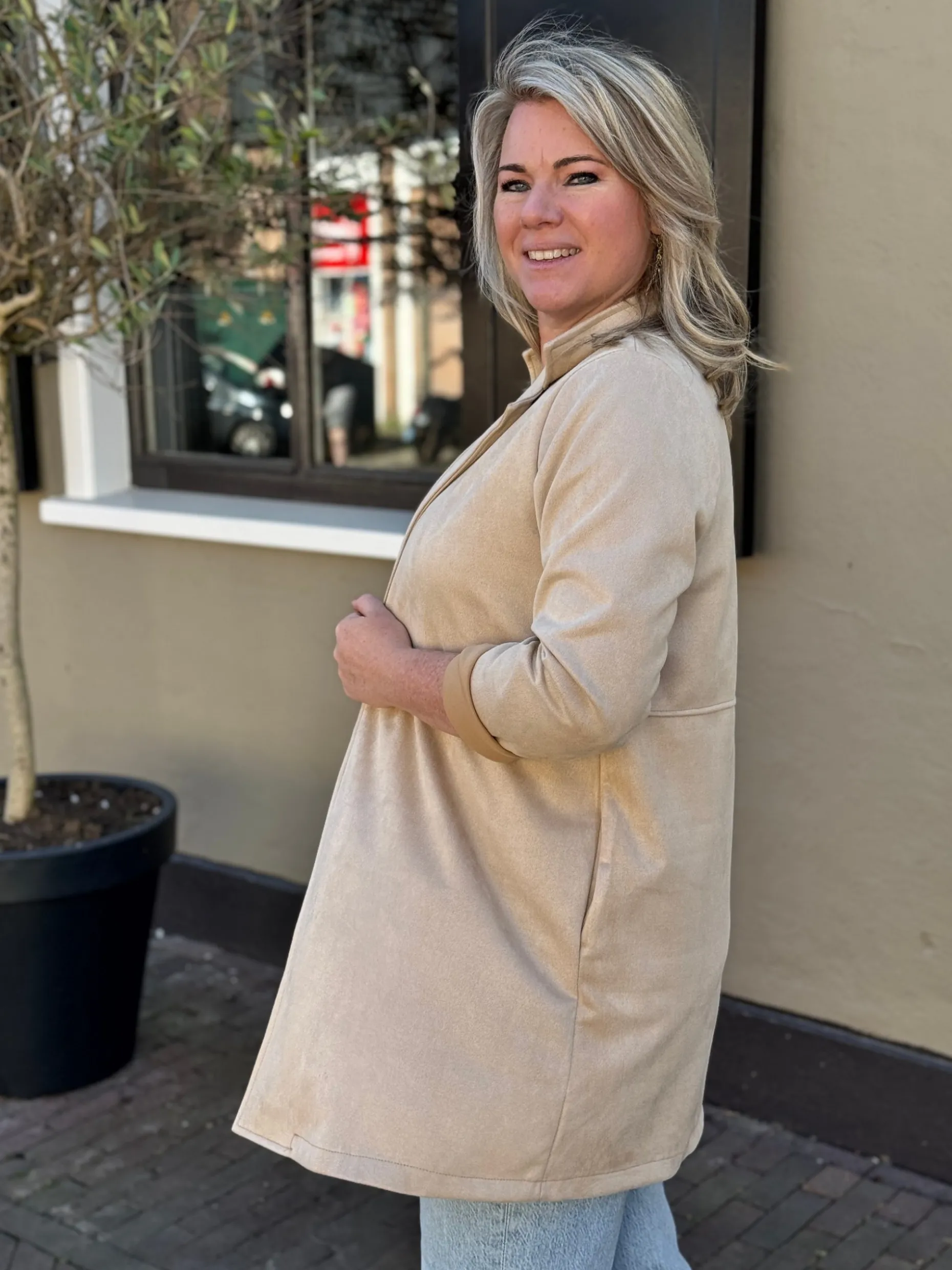 Jas Katja beige