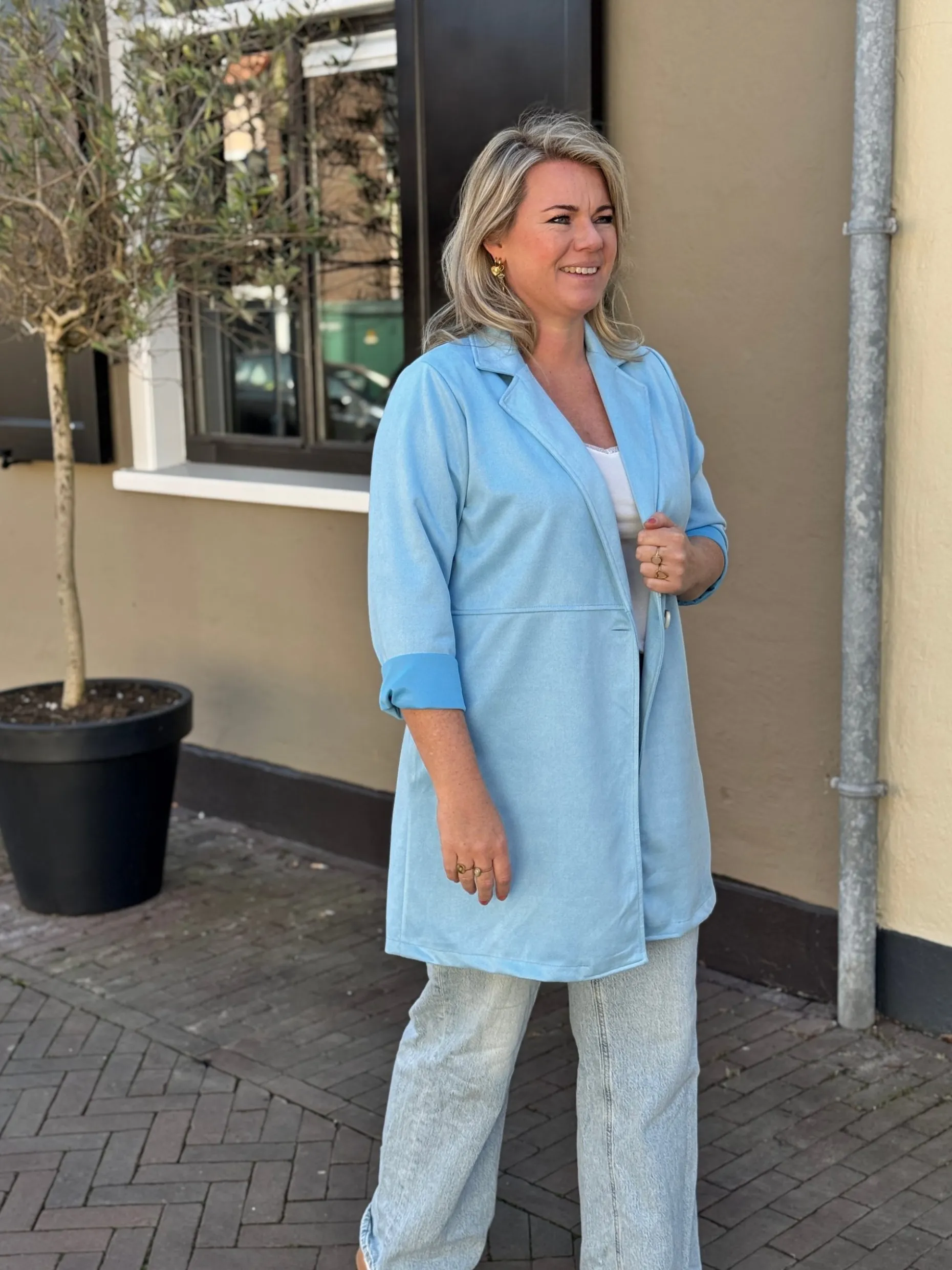 Jas Katja blauw