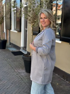 Jas Katja grijs